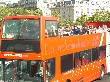 Im roten Bus erkundeten wie die Innenstadt.